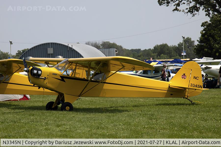 N3345N, 1946 Piper J3C-65 Cub C/N 22544, Piper J3C-65 Cub  C/N 22544, NC3345N