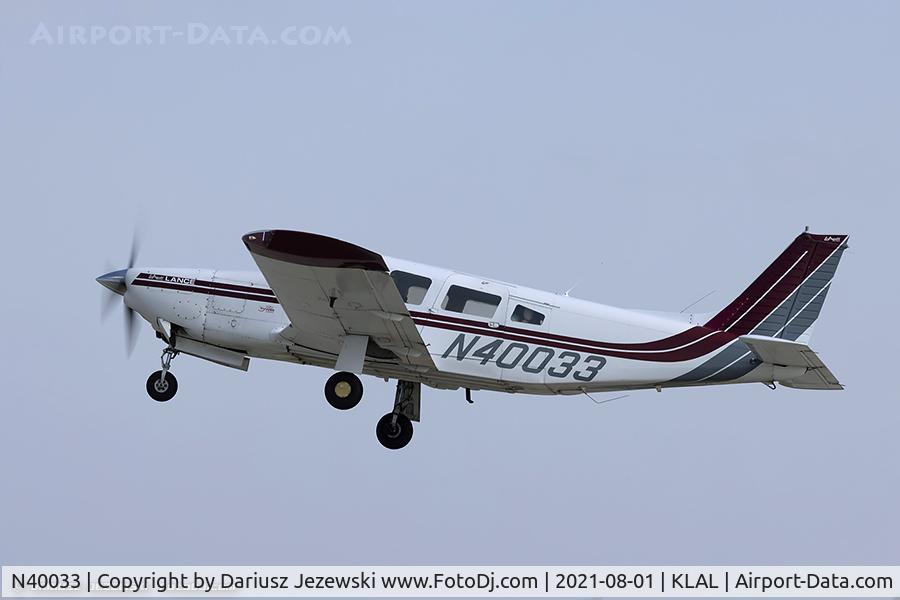 N40033, 1977 Piper PA-32R-300 Cherokee Lance C/N 32R-7780509, Piper PA-32R-300 Cherokee Lance  C/N 32R-7780509, N40033