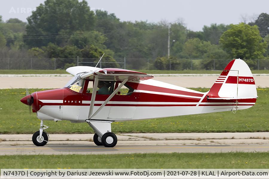 N7437D, 1957 Piper PA-22-150 C/N 22-5201, Piper PA-22-150 Tri-Pacer  C/N 22-5201, N7437D