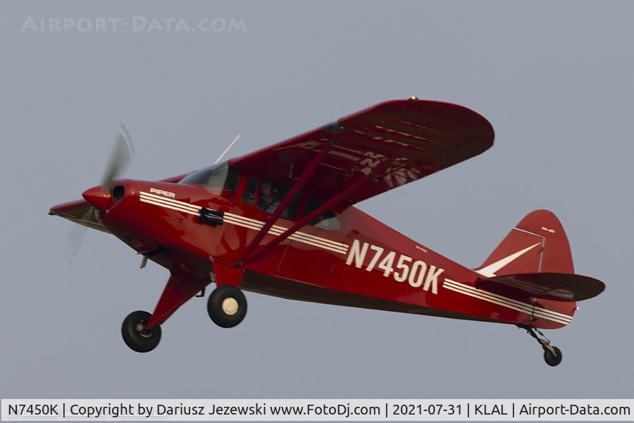 N7450K, 1950 Piper PA-20 Pacer C/N 20-361, Piper PA-20 Pacer  C/N 20-361, N7450K