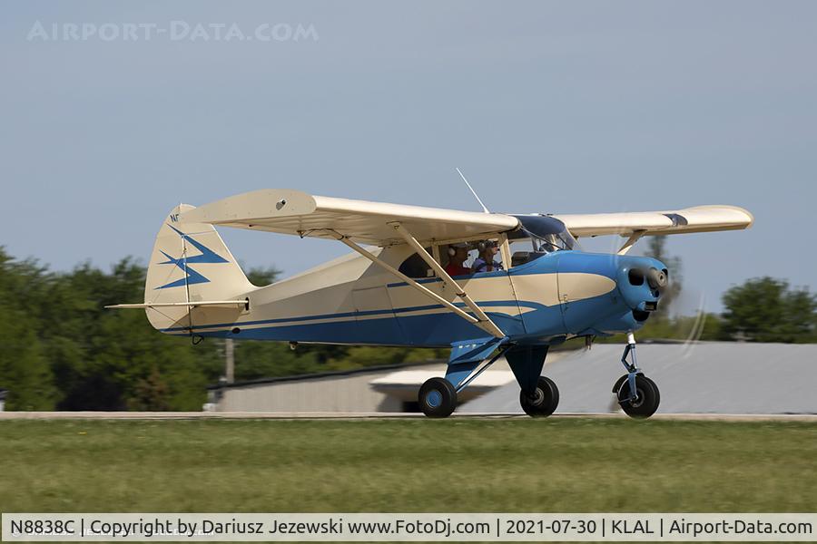 N8838C, 1953 Piper PA-22-135 Tri-Pacer C/N 22-1451, Piper PA-22-135 Tri-Pacer  C/N 22-1451, N8838C