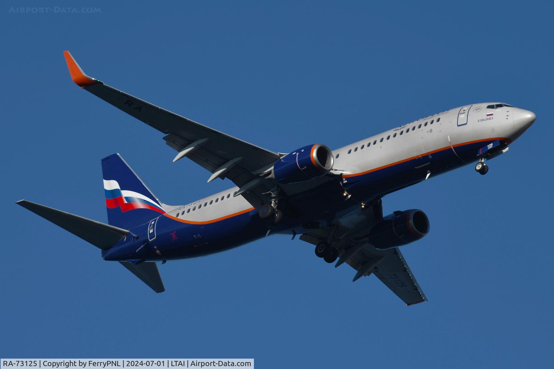 RA-73125, 2015 Boeing 737-8LJ(WL) C/N 41210, Arrival of Aeroflot B738