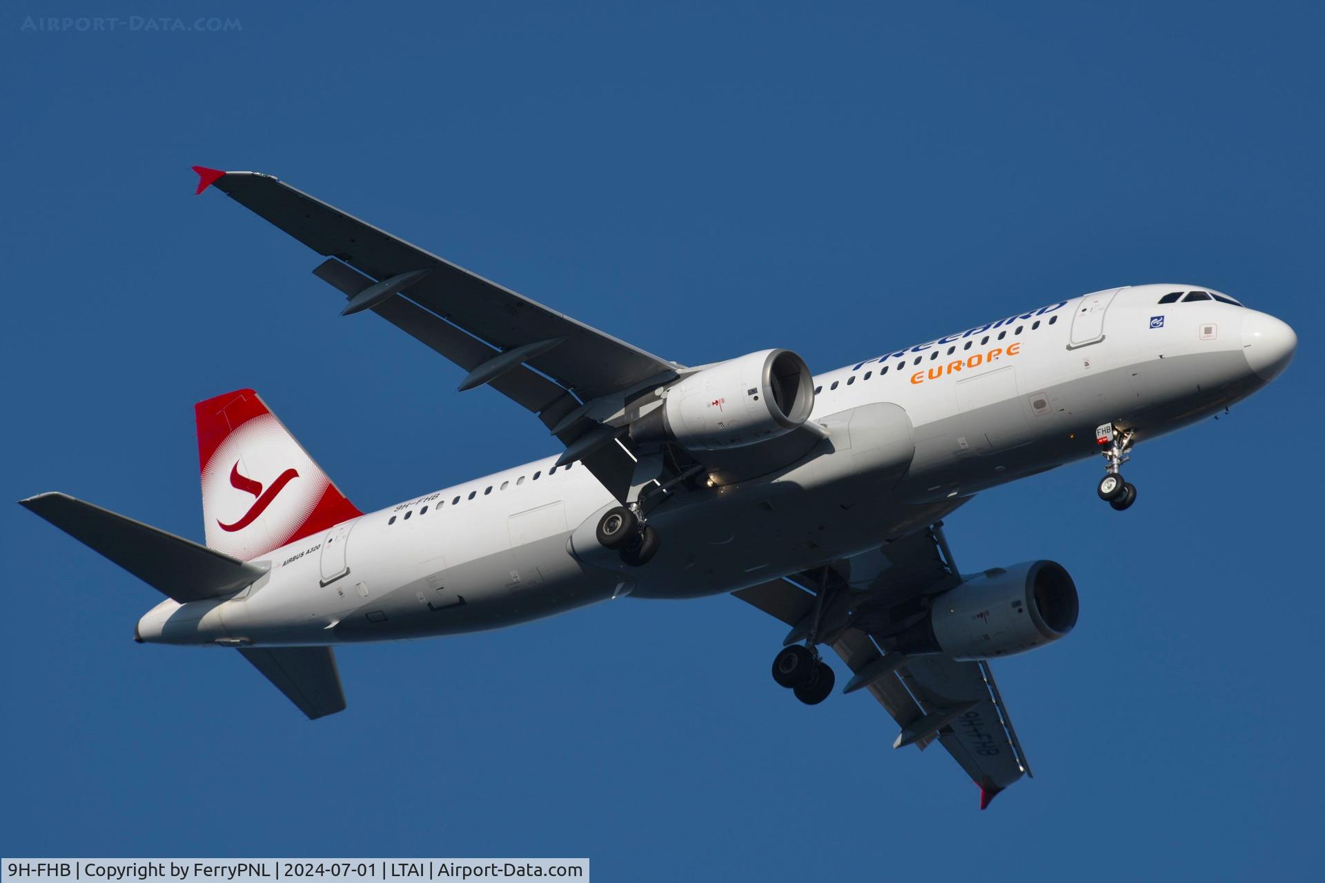 9H-FHB, 2007 Airbus A320-214 C/N 3025, Red tail Freebird A320