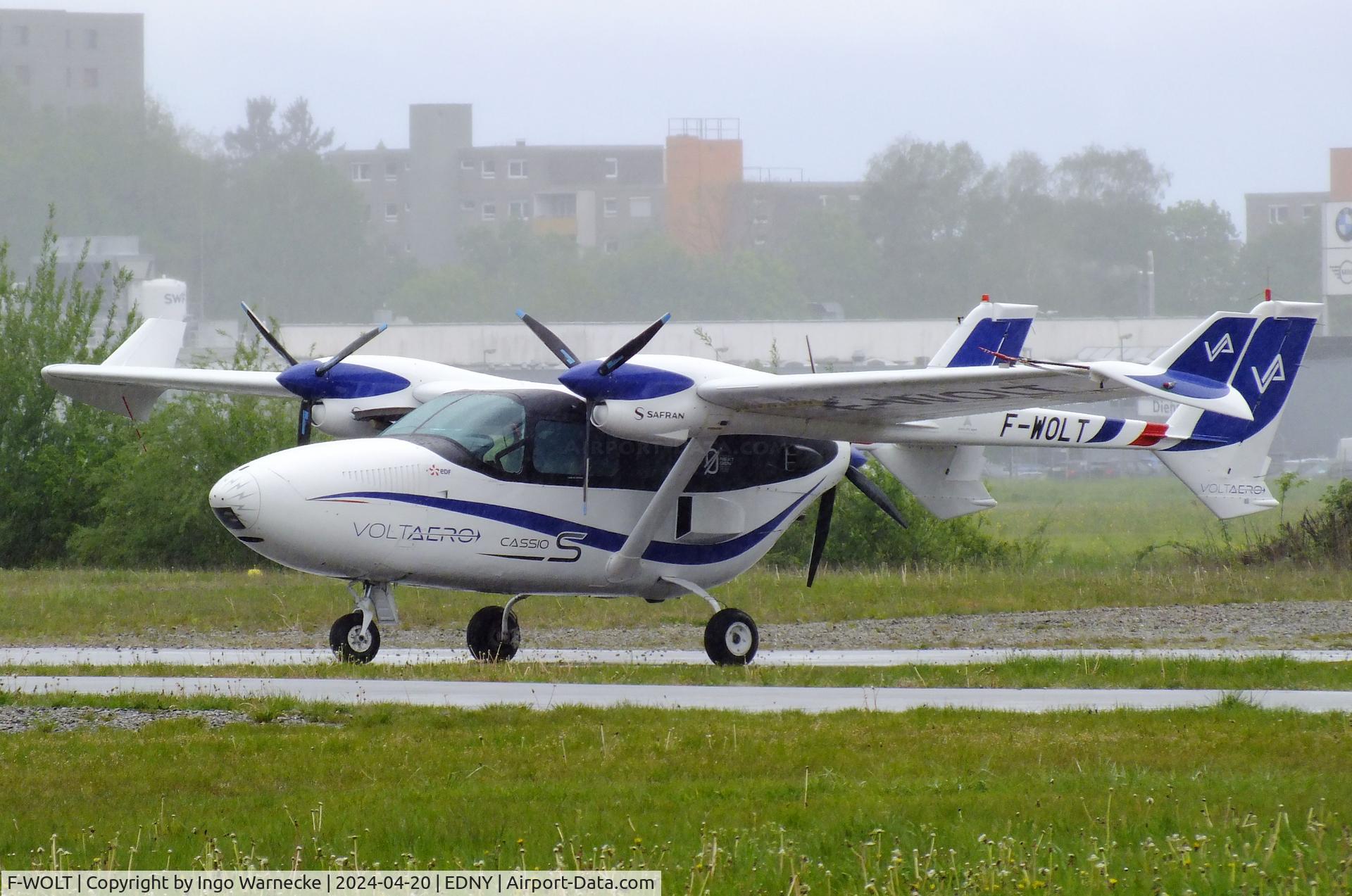 F-WOLT, VoltAero Cassio 1 C/N unknow, VoltAero Cassio 1, converted from a Cessna 337 with hybrid-drive of 2 ENGINeUS 45 electric motors and one Nissan V6 at the AERO 2024, Friedrichshafen