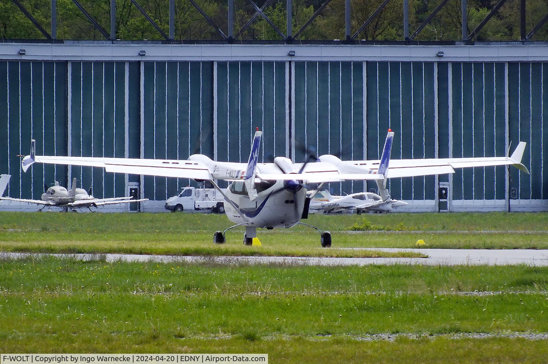 F-WOLT, VoltAero Cassio 1 C/N unknow, VoltAero Cassio 1, converted from a Cessna 337 with hybrid-drive of 2 ENGINeUS 45 electric motors and one Nissan V6 at the AERO 2024, Friedrichshafen