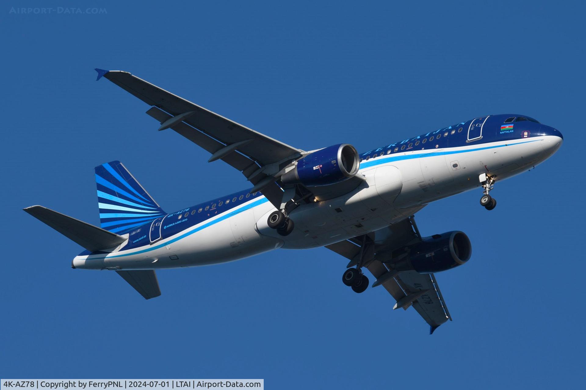 4K-AZ78, 2006 Airbus A320-214 C/N 2853, Arrival of Azerbaijan A320