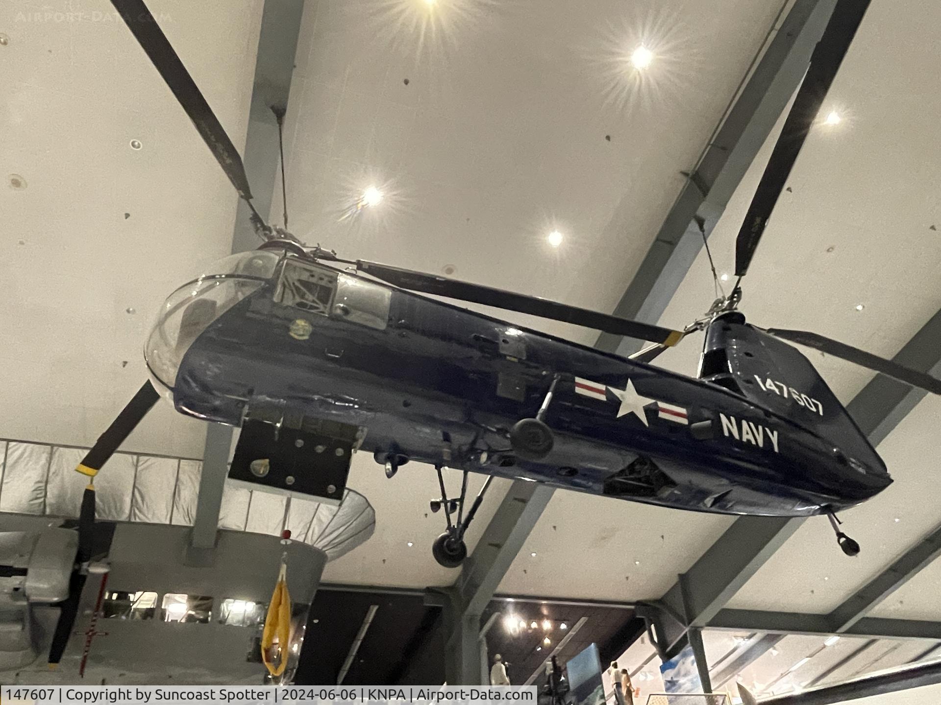 147607, 1951 Piasecki HUP-3 Retriever C/N Not found 147607, An US Navy HUP-3 Retriever from Helicopter Utility Squadron 2 at Naval Air Station Lakehurst sits on display at the National Naval Aviation Museum