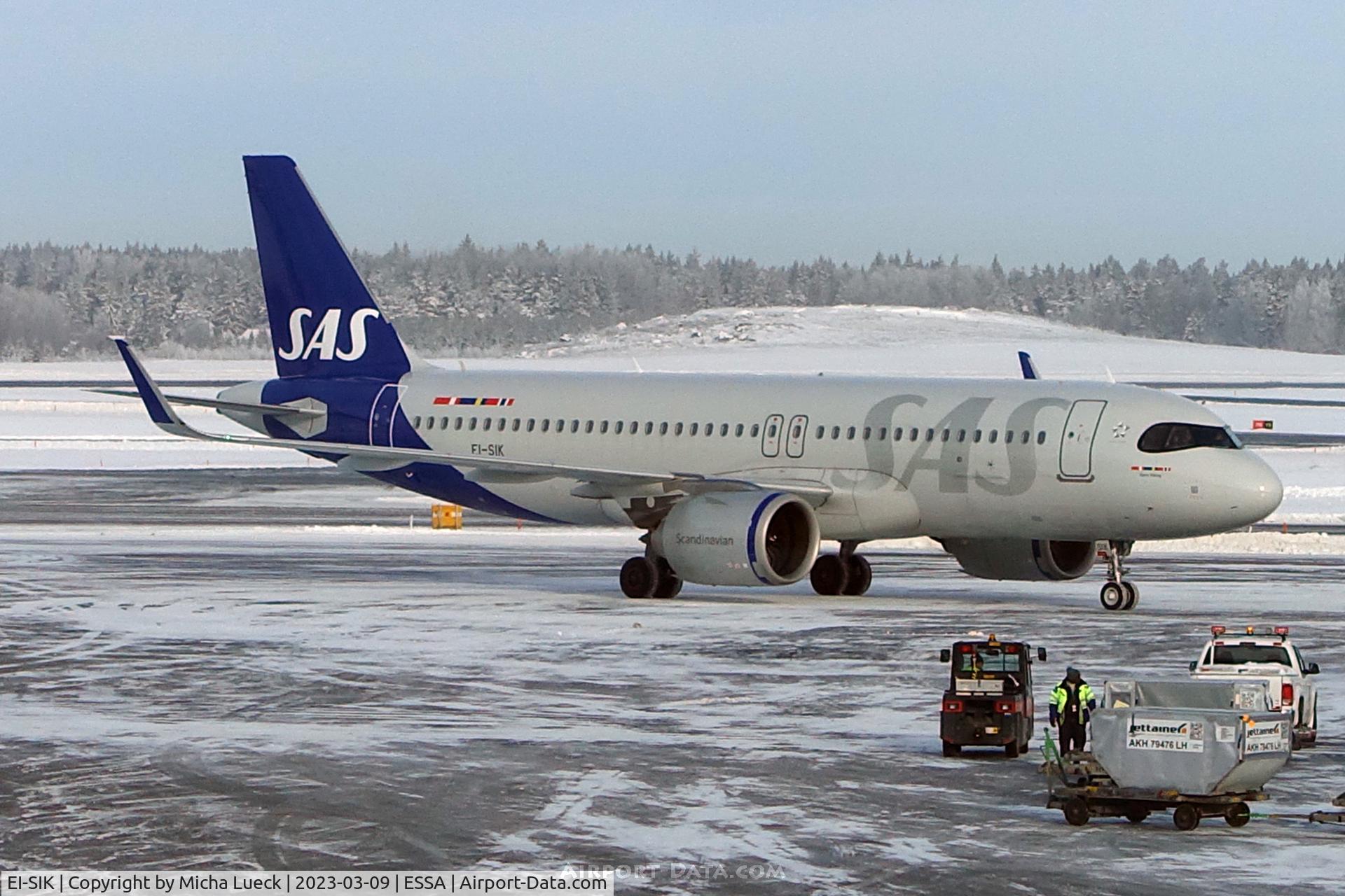 EI-SIK, 2022 Airbus A320-251N C/N 10716, At Arlanda