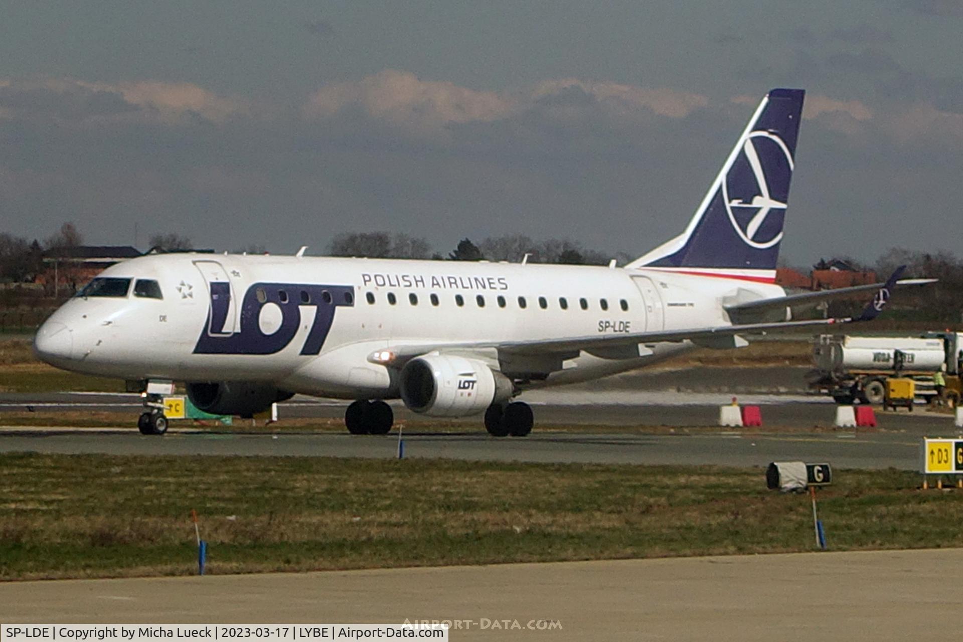 SP-LDE, 2004 Embraer 170ST (ERJ-170-100ST) C/N 17000029, At Nikola Tesla