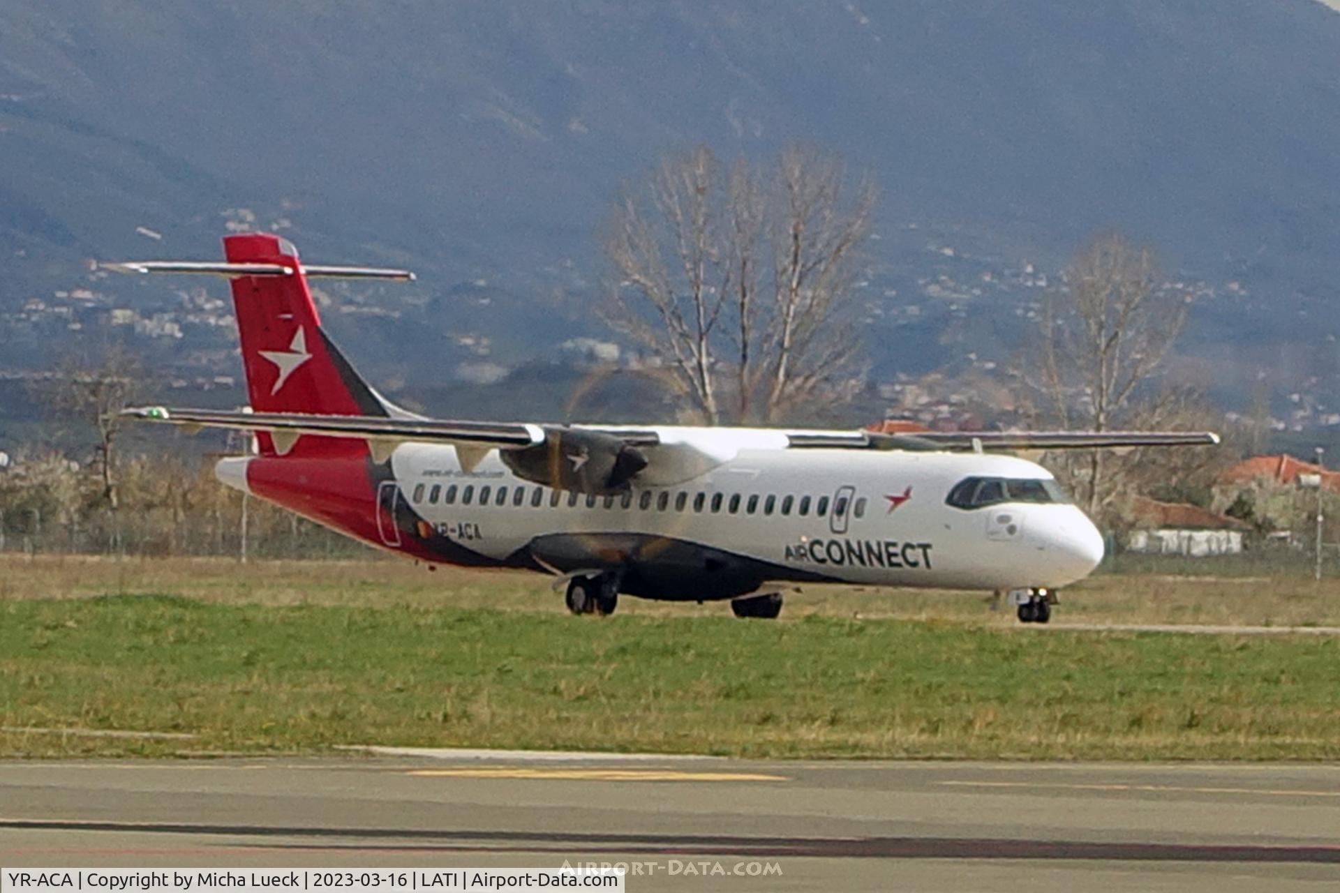 YR-ACA, 2014 ATR 72-600 C/N 1172, Operating on behalf of Air Serbia between Belgrade and Tirana
