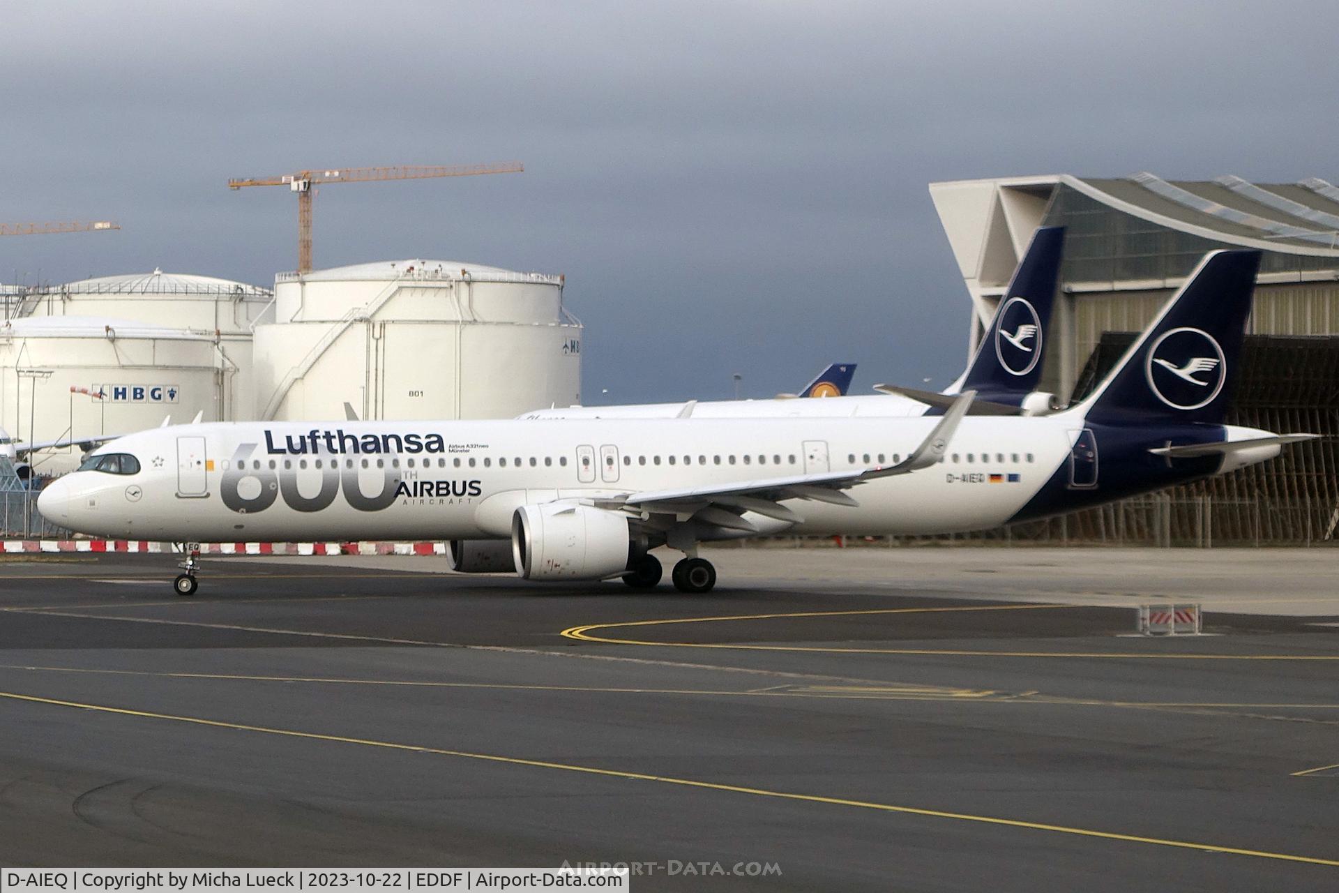D-AIEQ, 2023 Airbus A321-271NX C/N 11267, 600th Airbus for LH
