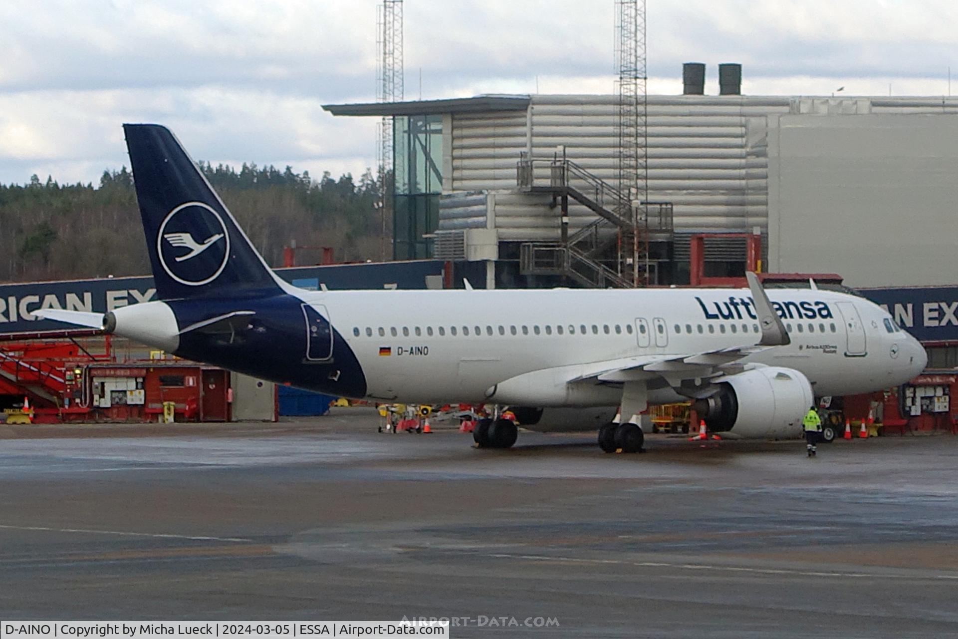 D-AINO, 2018 Airbus A320-271N C/N 8559, At Arlanda
