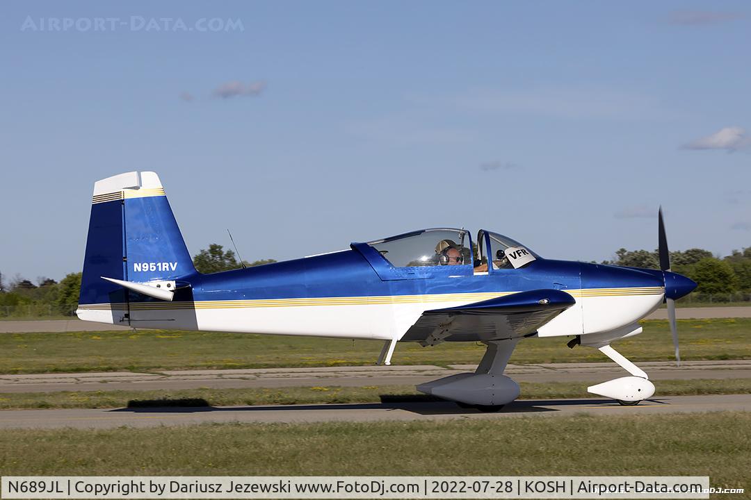N689JL, 2021 Vans RV-7A C/N 74871, Vans RV-7A  C/N 74871, N689JL