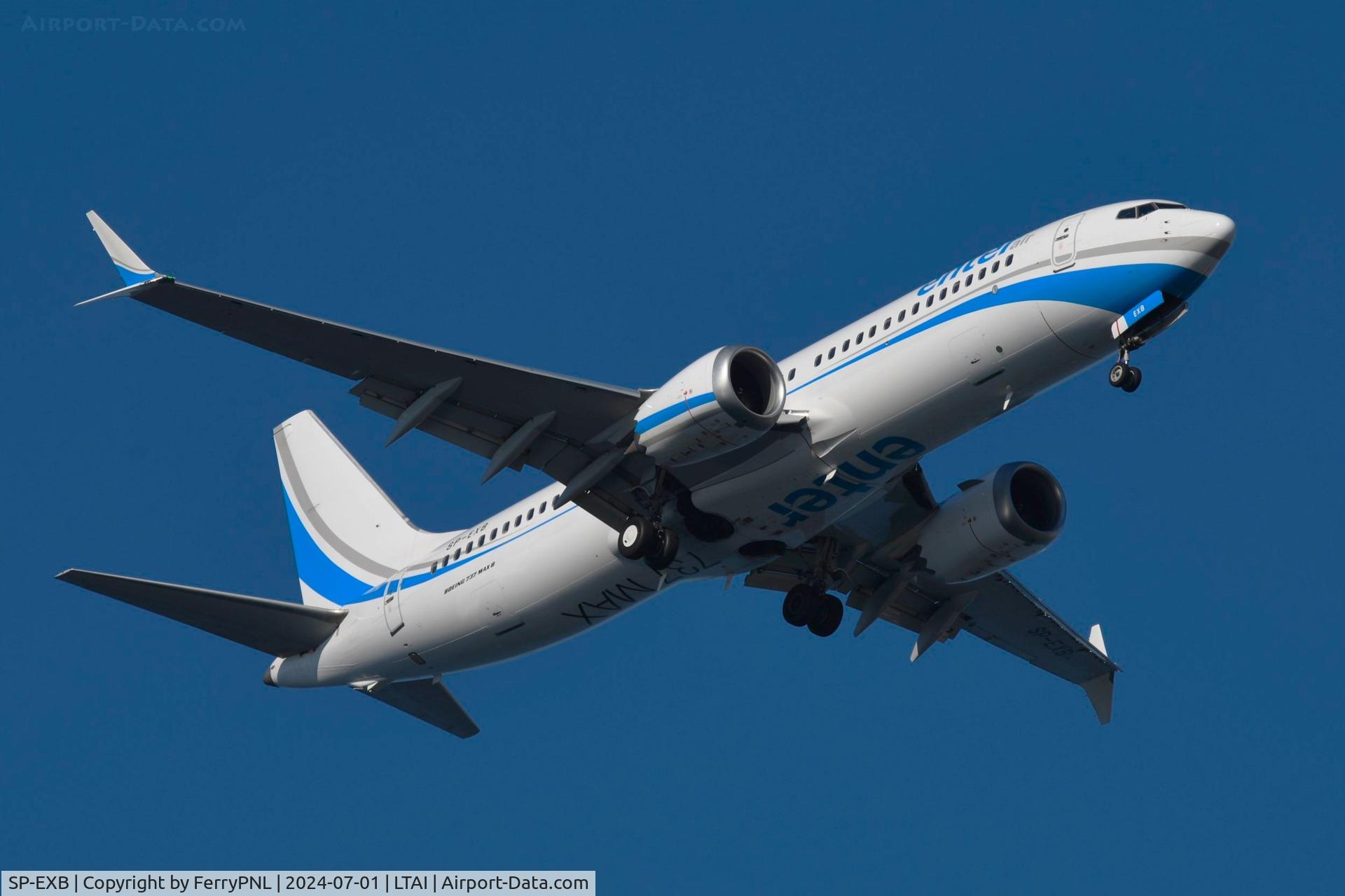 SP-EXB, 2018 Boeing 737-8 MAX C/N 64296, Enter B738M arriving