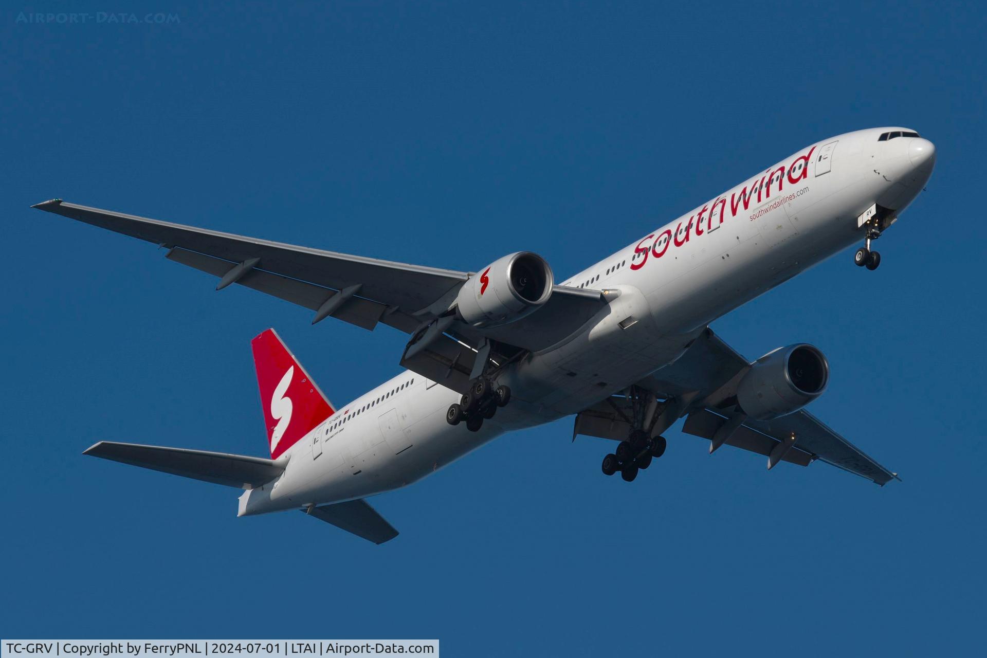 TC-GRV, 2005 Boeing 777-312 C/N 33374, Arrival of Southwind B773