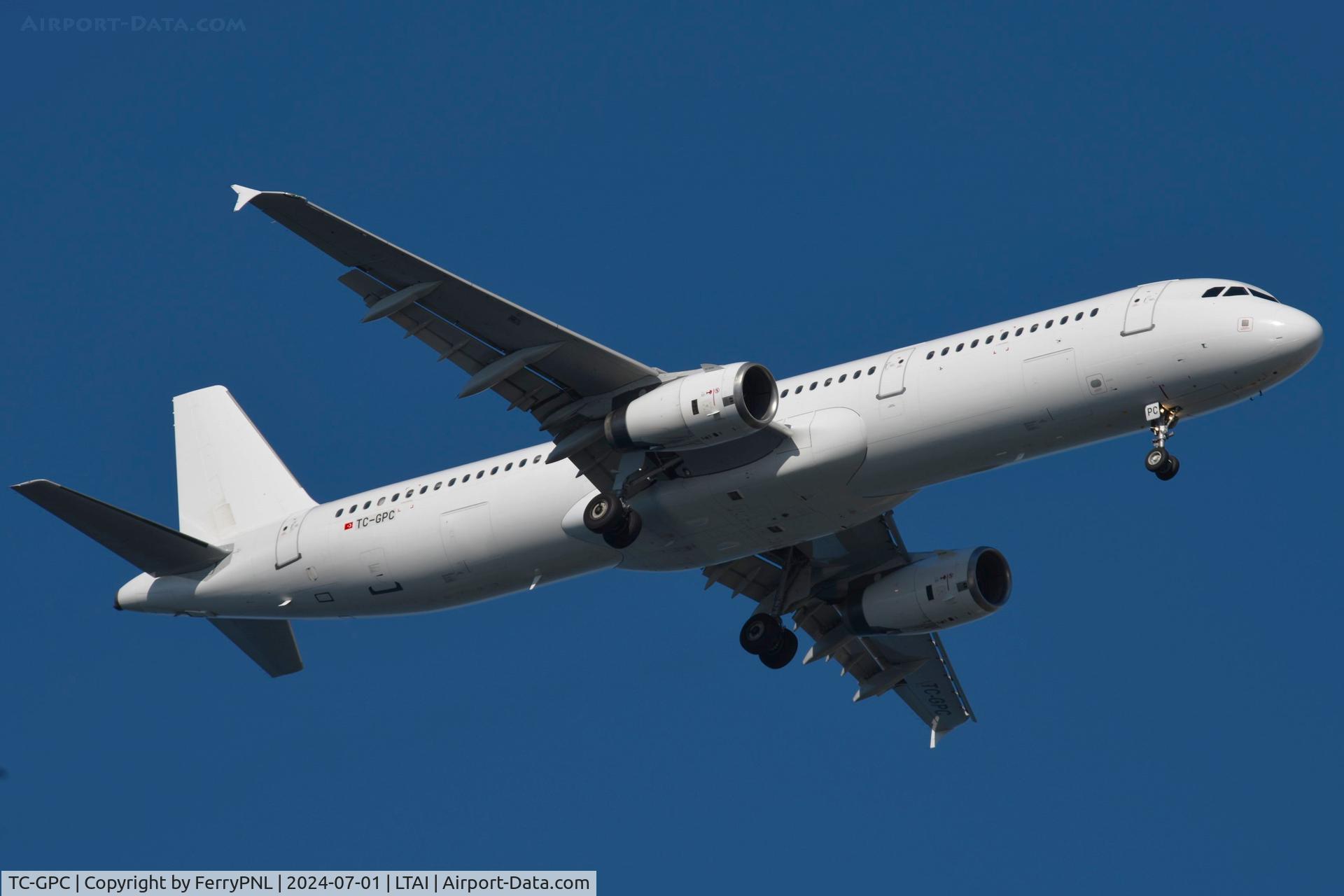 TC-GPC, 2007 Airbus A321-231 C/N 3302, Arrival of BBN Airlines A321 operation on behalf of AJet