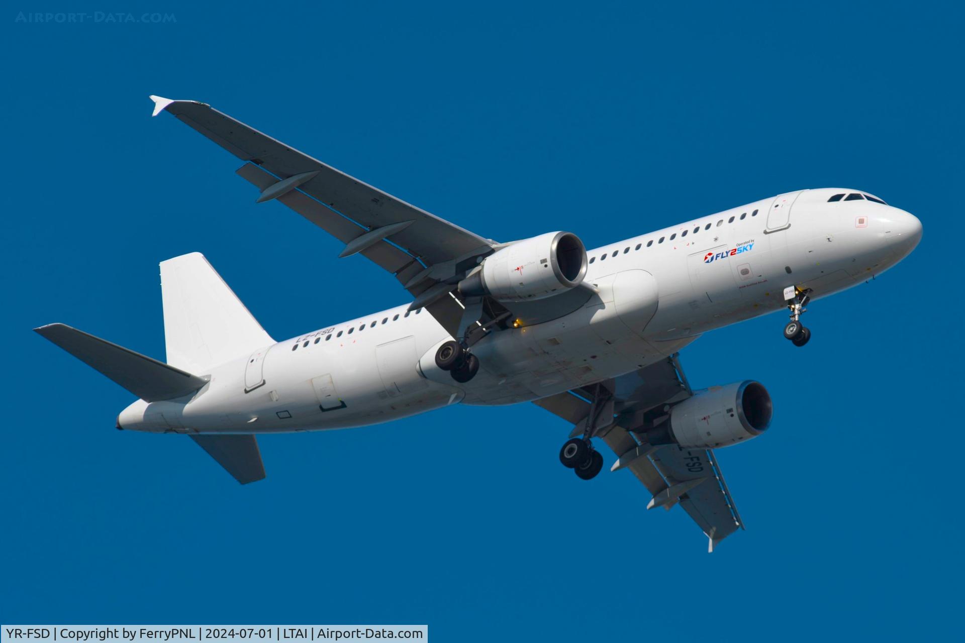 YR-FSD, 2008 Airbus A320-214 C/N 3461, Fly2Sky A320