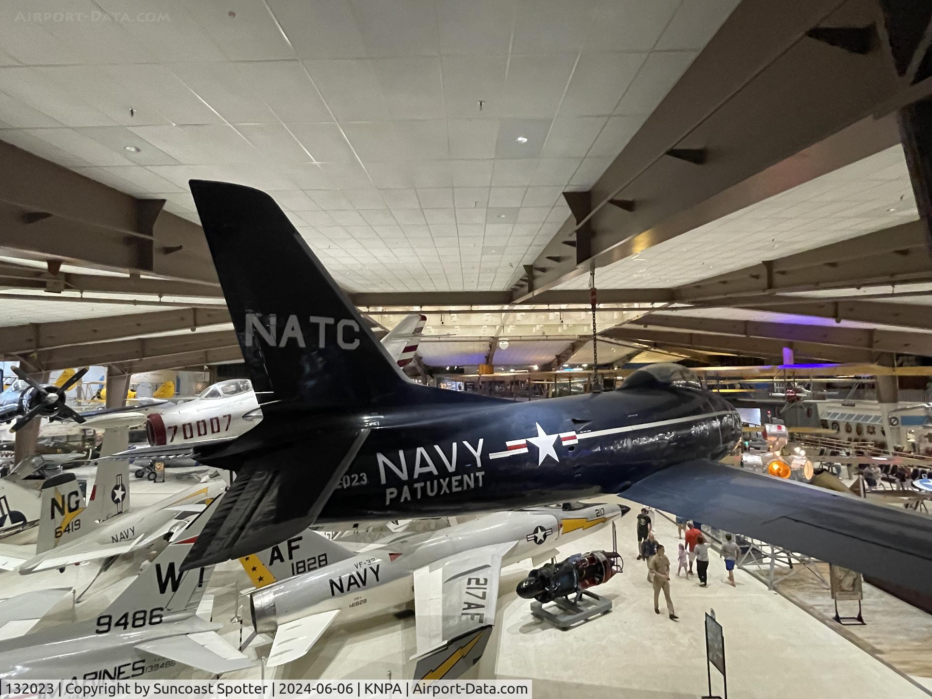 132023, North American FJ-2 Fury C/N Not found 132023, A US Navy FJ-2 Fury on display at the National Naval Aviation Musuem