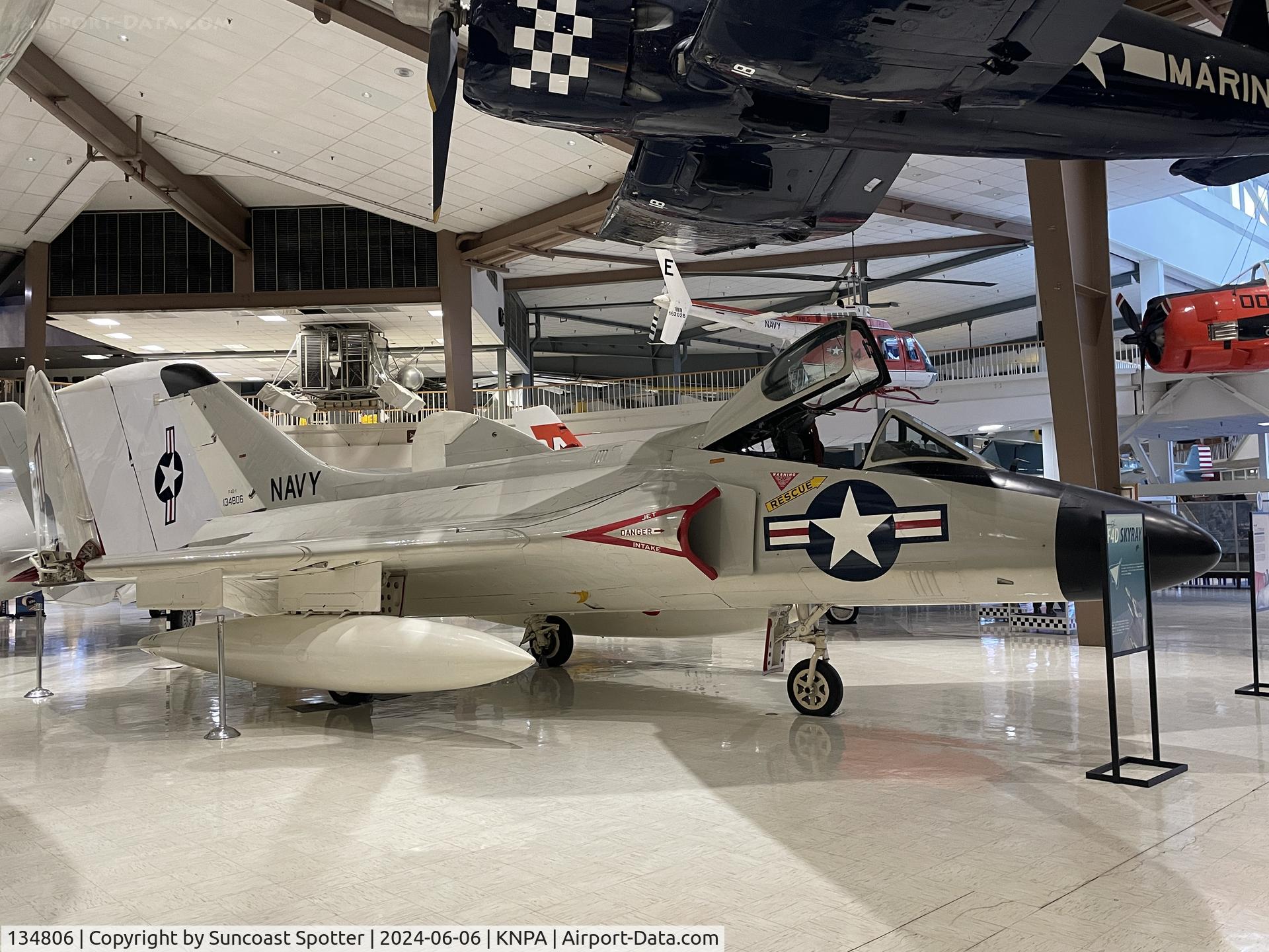 134806, 1957 Douglas F-6A Skyray C/N 10400, An US Navy F4D-1 Skyray from Fighter Squadron 23 at Naval Air Station Moffett Field on display at the National Naval Aviation Museum