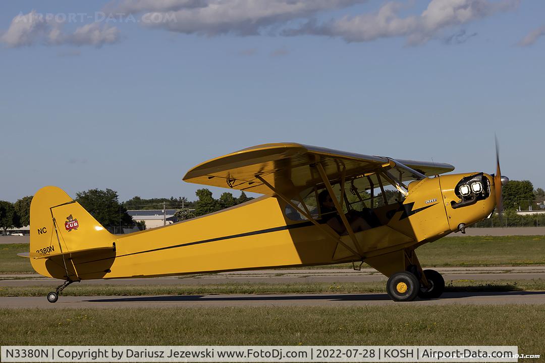 N3380N, 1946 Piper J3C-65 Cub Cub C/N 22580, Piper J3C-65 Cub  C/N 22580, N3380N