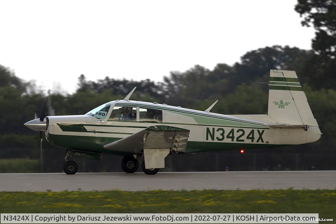 N3424X, 1966 Mooney M20E C/N 1120, Mooney M20E Chapparal  C/N 1120, N3424X