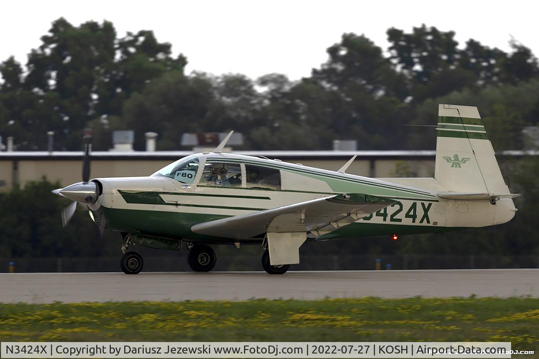N3424X, 1966 Mooney M20E C/N 1120, Mooney M20E Chapparal  C/N 1120, N3424X