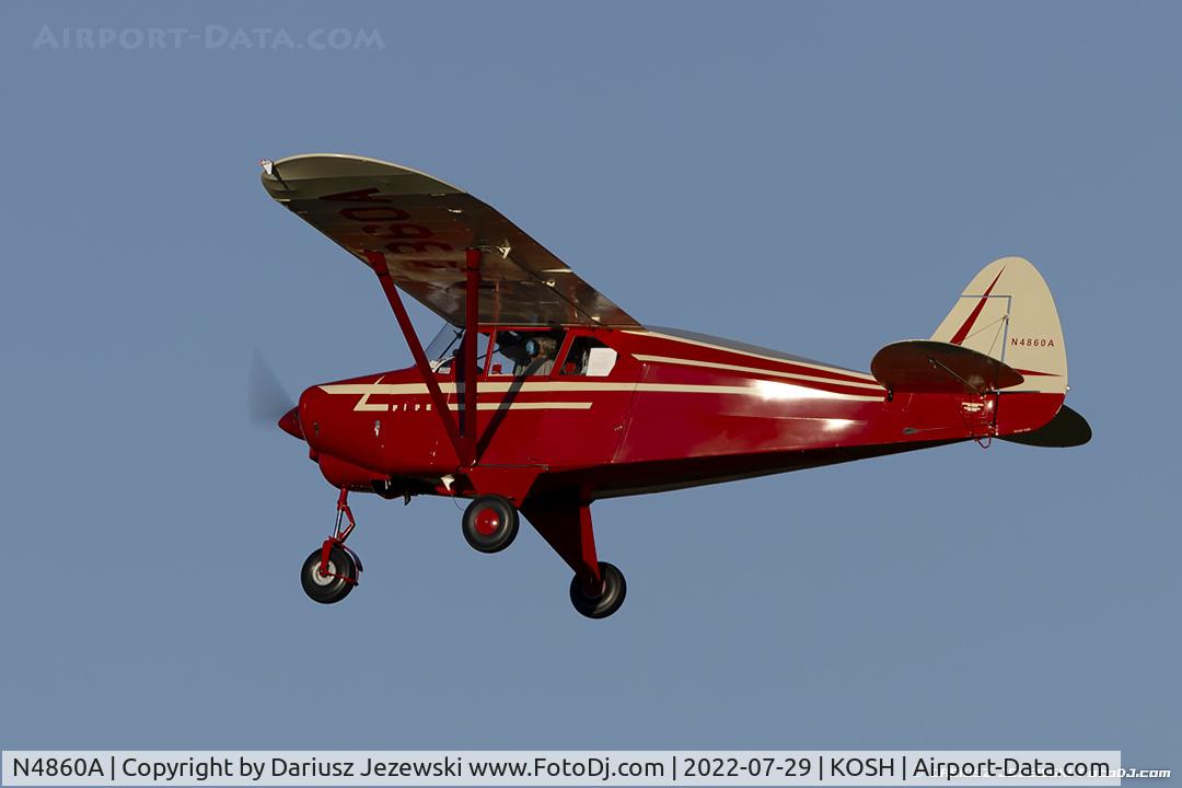 N4860A, 1956 Piper PA-22-150 C/N 22-4019, Piper PA-22-150 Tri-Pacer  C/N 22-4019, N4860A