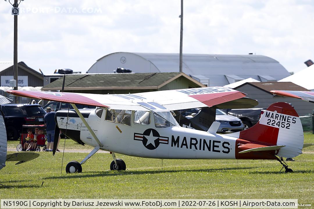 N5190G, 1951 Cessna 305A C/N 22452, Cessna 305A L-19A Bird Dog  C/N 22452, N5190G