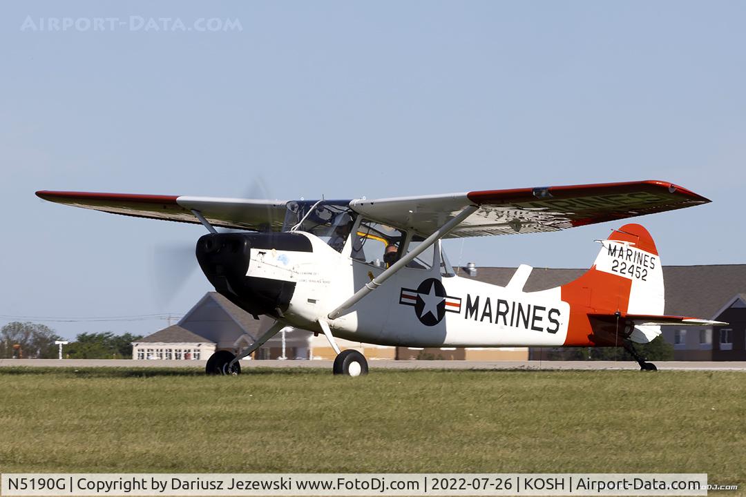 N5190G, 1951 Cessna 305A C/N 22452, Cessna 305A L-19A Bird Dog  C/N 22452, N5190G