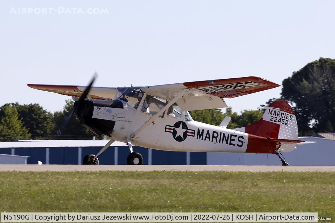 N5190G, 1951 Cessna 305A C/N 22452, Cessna 305A L-19A Bird Dog  C/N 22452, N5190G