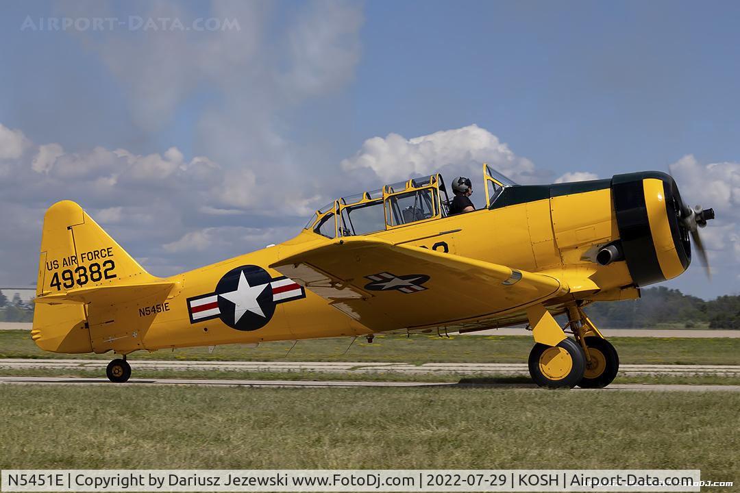 N5451E, 1949 North American T-6G Texan C/N 168-496, North American T-6G Texan  C/N 168-496, N5451E