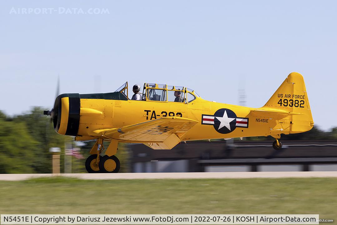 N5451E, 1949 North American T-6G Texan C/N 168-496, North American T-6G Texan  C/N 168-496, N5451E