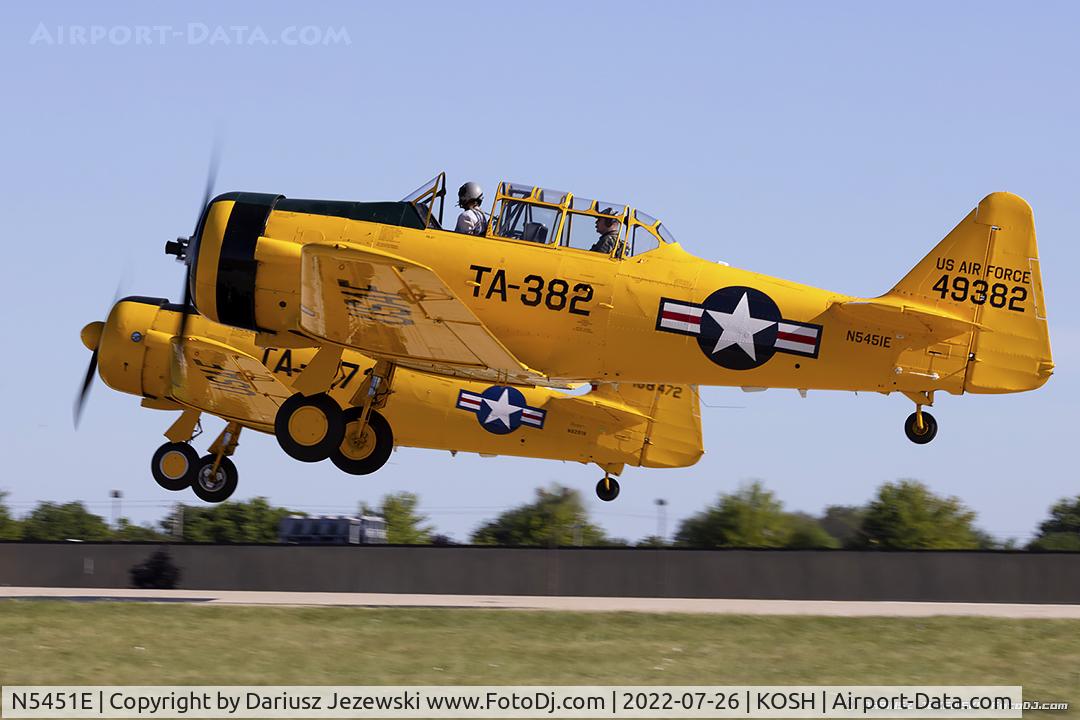 N5451E, 1949 North American T-6G Texan C/N 168-496, North American T-6G Texan  C/N 168-496, N5451E