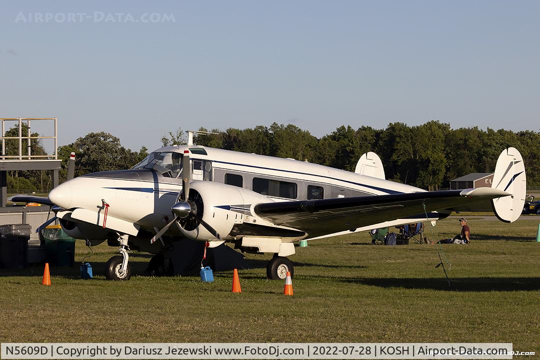 N5609D, 1957 Beech E18S C/N BA-315, Beech E18S  C/N BA-315, N5609D