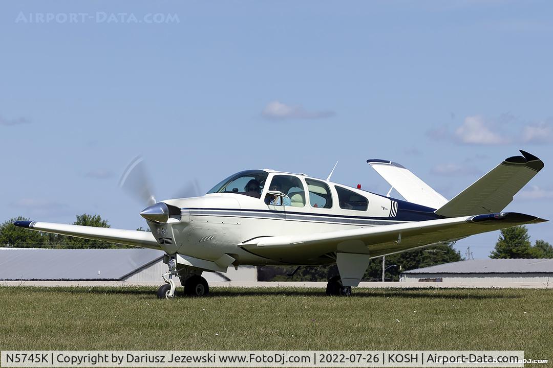 N5745K, 1964 Beech S35 Bonanza C/N D-7555, Beech S35 Bonanza  C/N D-7555, N5745K