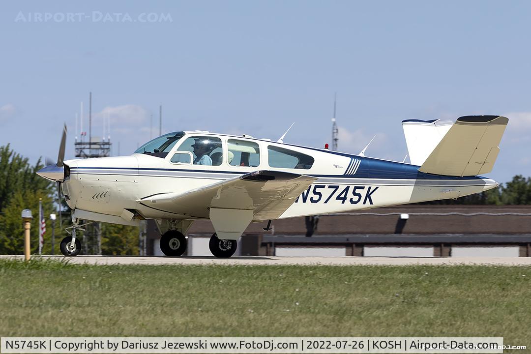 N5745K, 1964 Beech S35 Bonanza C/N D-7555, Beech S35 Bonanza  C/N D-7555, N5745K