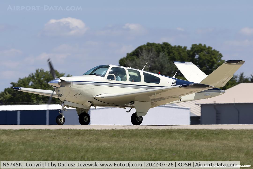N5745K, 1964 Beech S35 Bonanza C/N D-7555, Beech S35 Bonanza  C/N D-7555, N5745K