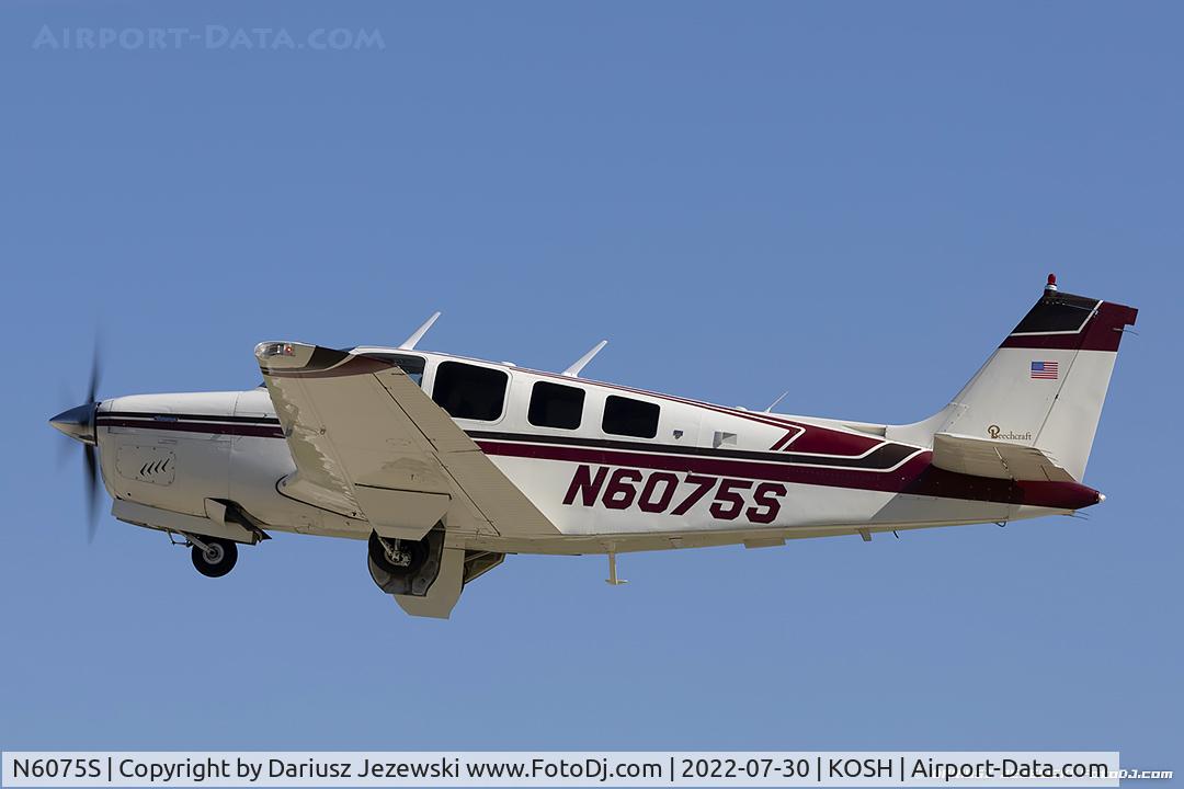 N6075S, 1975 Beech A36 Bonanza 36 C/N E-780, Beech A36 Bonanza  C/N E-780, N6075S