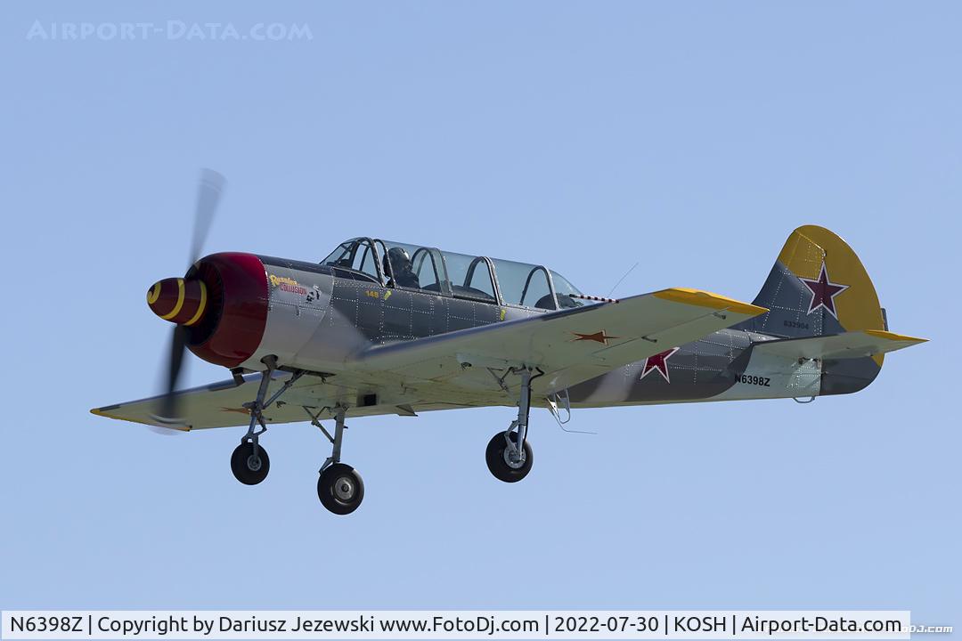 N6398Z, 1984 Yakovlev Yak-52 C/N 833904, Yakovlev Yak-52  C/N 833904, N6398Z