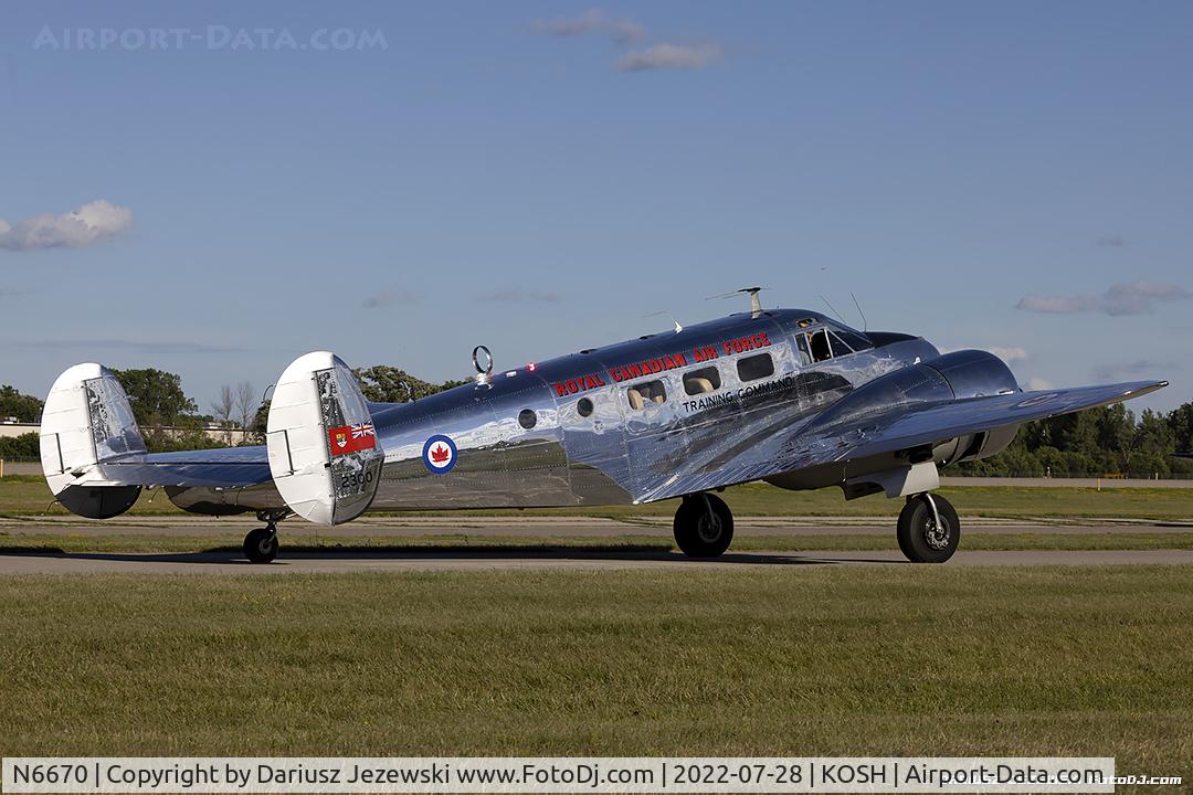 N6670, 1952 Beech 3N Expeditor C/N CA-98, Beech 3N Twin Beech  C/N CA-98, N6670