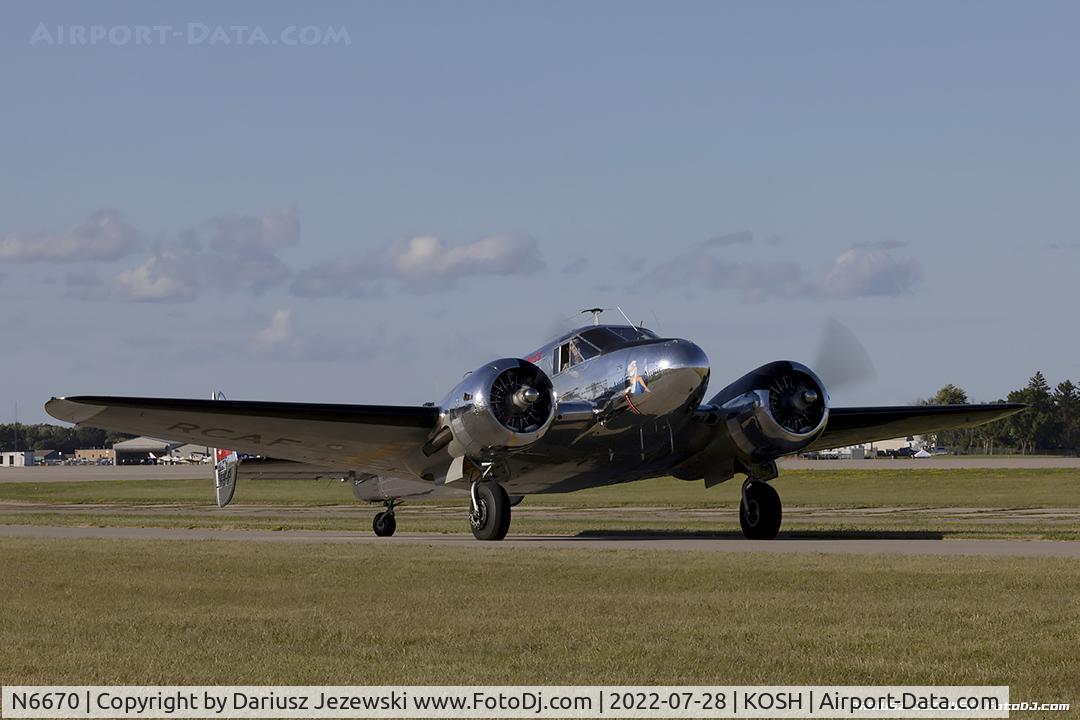 N6670, 1952 Beech 3N Expeditor C/N CA-98, Beech 3N Twin Beech  C/N CA-98, N6670