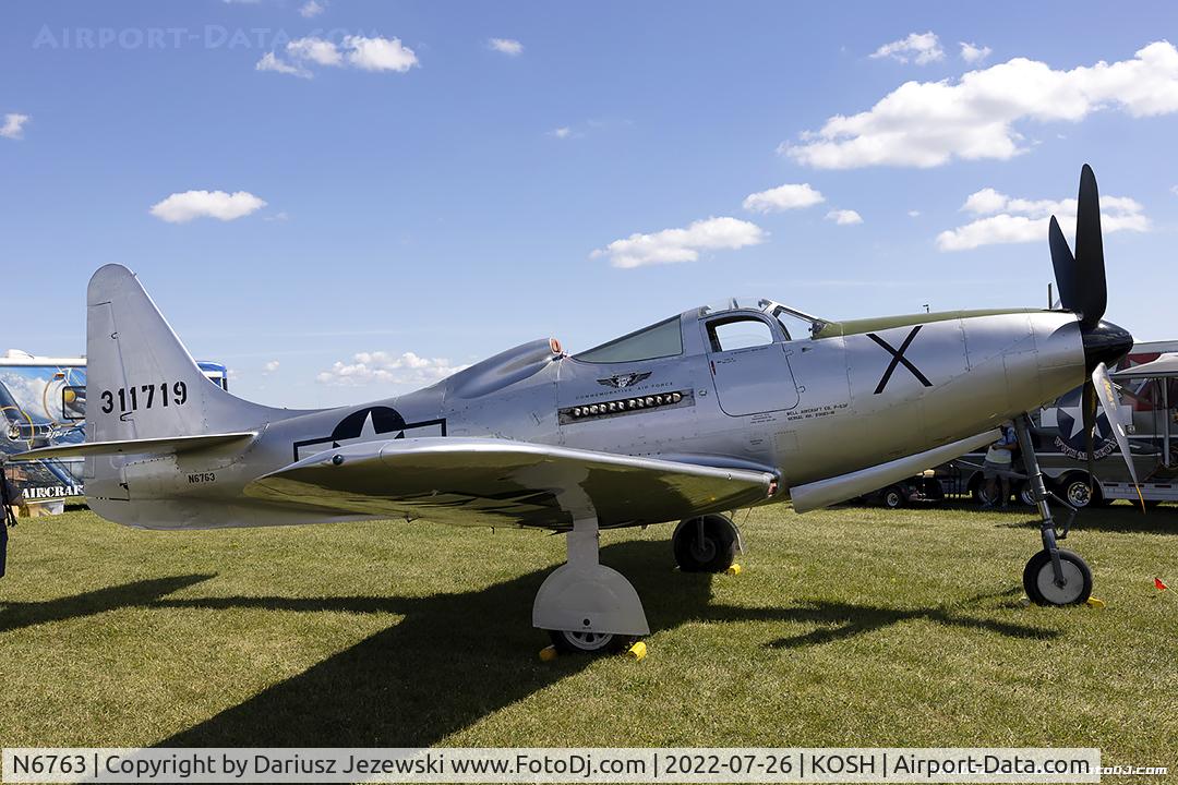 N6763, 1946 Bell P-63F Kingcobra C/N 296E1-1R, Bell P-63F Kingcobra  C/N 296E1-1R, N6763