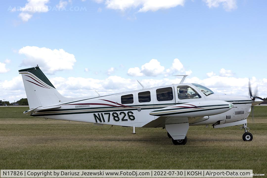 N17826, 1977 Beech A36 Bonanza 36 C/N E-1036, Beech A36 Bonanza  C/N E-1036, N17826