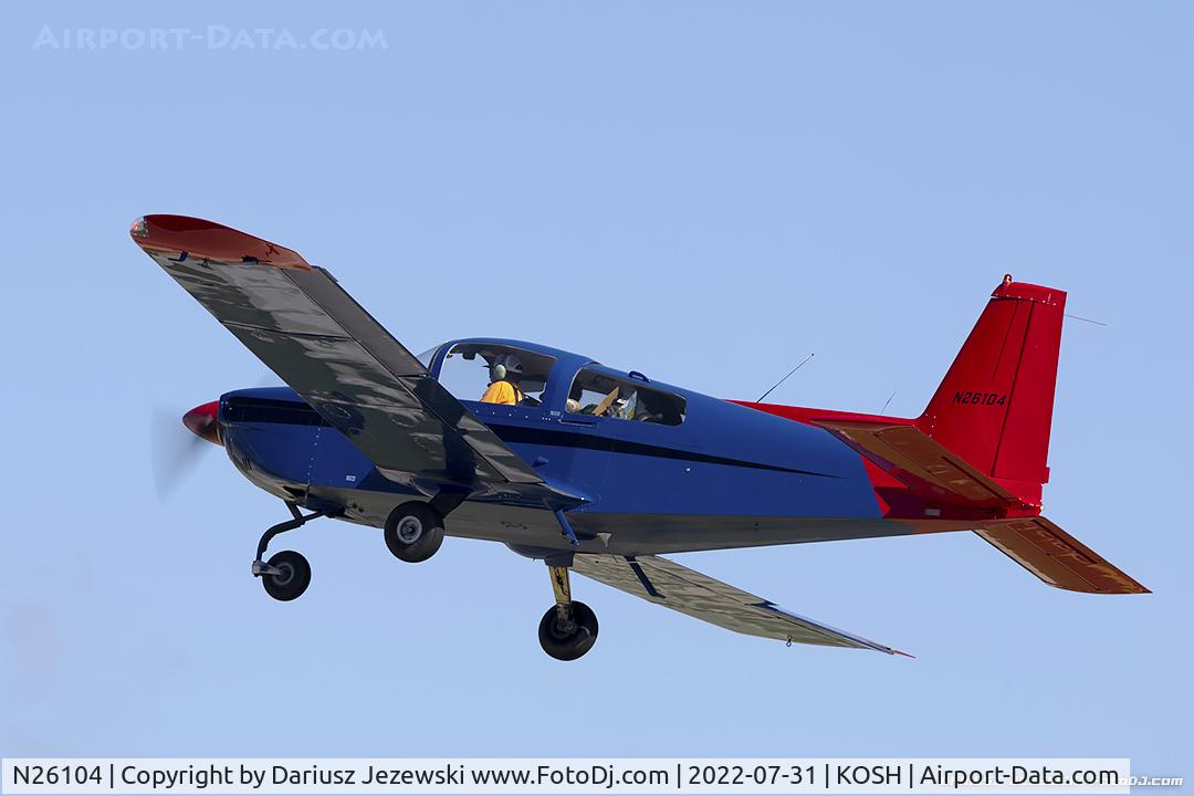N26104, 1977 Grumman American AA-5A Cheetah C/N AA5A0402, American Aviation AA-5A Cheetah  C/N AA5A0402, N26104