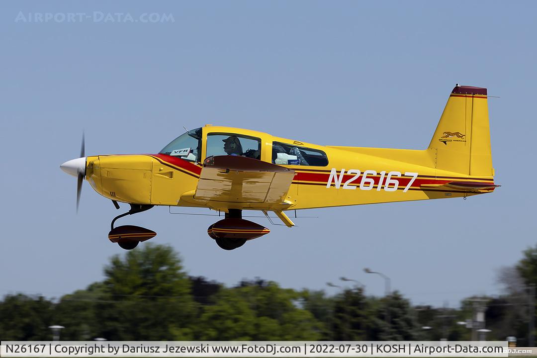 N26167, 1977 Grumman American AA-5A Cheetah C/N AA5A0461, American Aviation AA-5A Cheetah  C/N AA5A0461, N26167