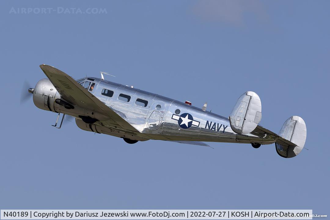 N40189, 1943 Beech RC-45J Expeditor C/N 5523, Beech RC-45J Expeditor  C/N 51218, N40189