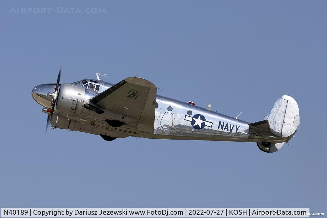 N40189, 1943 Beech RC-45J Expeditor C/N 5523, Beech RC-45J Expeditor  C/N 51218, N40189