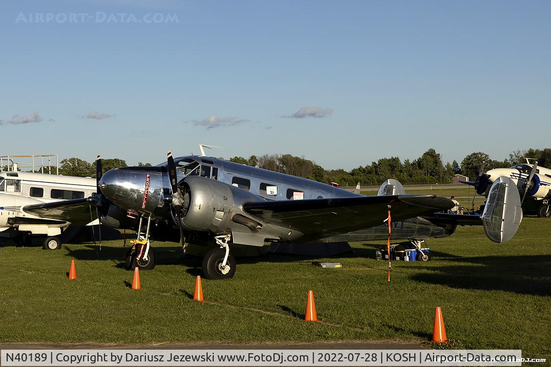 N40189, 1943 Beech RC-45J Expeditor C/N 5523, Beech RC-45J Expeditor  C/N 51218, N40189