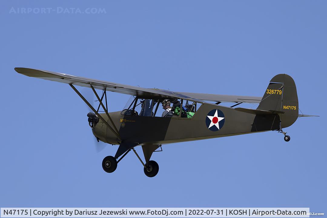 N47175, 1943 Aeronca 0-58B Grasshopper C/N 058B9163, Aeronca 0-58B  C/N 9163, N47175