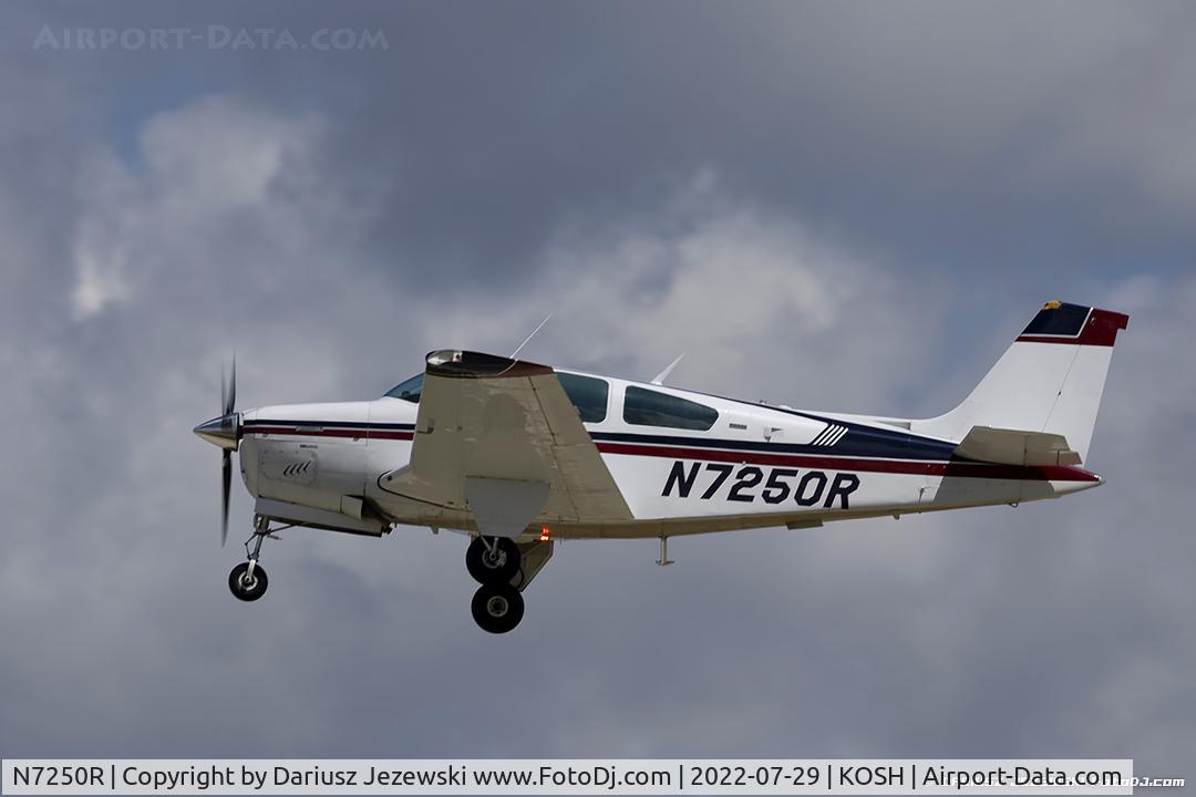 N7250R, 1974 Beech F33A Bonanza C/N CE-548, Beech F33A Bonanza  C/N CE-548, N7250R